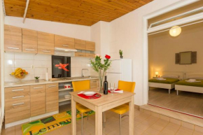 Comfortable modern studio with shaded patio